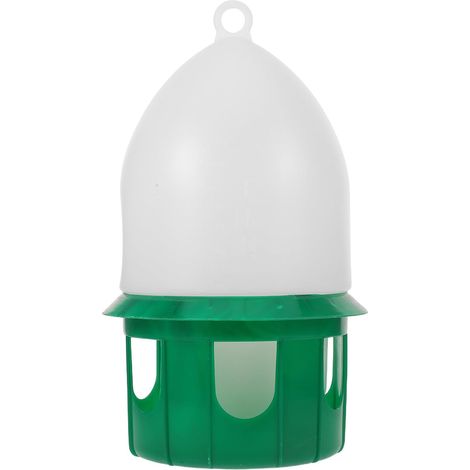 Green and White Plastic Bird Drinker for 6 Birds (1/5)
