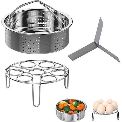 Juego de accesorios para olla a presión - 21 cm - Acero inoxidable (1/5)