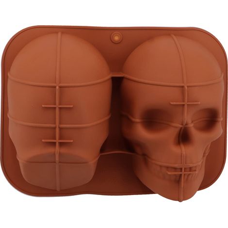 Moule à Gâteau En Forme De Crâne 3D Pour la Décoration Et la Cuisson De Gâteaux De Bricolage (1/5)