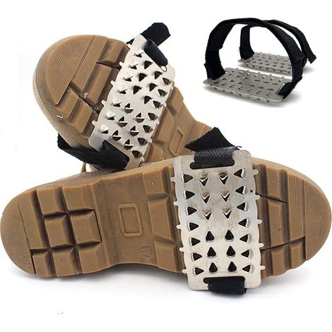 Crampons antidérapants 26 pointes pour chaussures et bottes, idéaux randonnée glace escalade pêche neige.