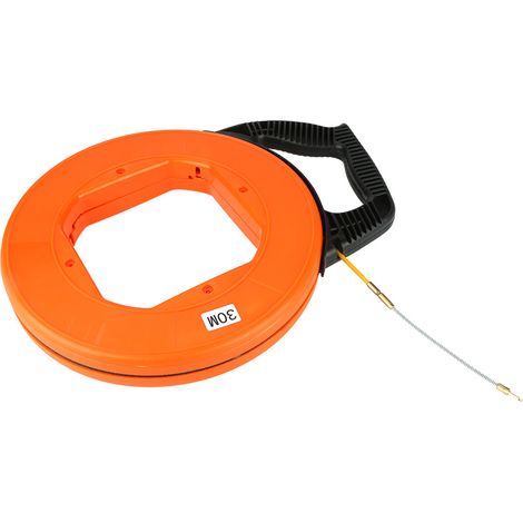 Tire-câble intégré en fibre de verre de 4 mm en forme de poisson, câble mural de 30 m, tête à ressort. (1/5)