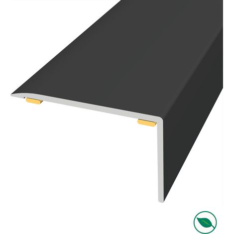 Forestea – Nez de marche alu antidérapant adhésif noir – Longueur 135 cm – Largeur 4 cm – Hauteur 2,5 cm – Lot de 20 unités