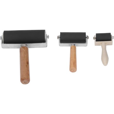 Lot de 3 rouleaux en caoutchouc pour peinture diamant, impression et tamponnage, outils d'art et de loisirs créatifs. (1/5)