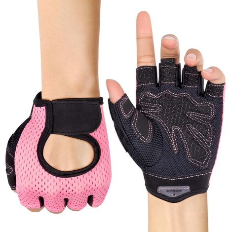 gants d'entraînement respirants -Matière légère en microfibre, taille de poignet ajustable (1/5)