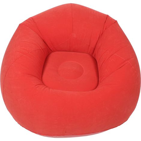 Fauteuil Gonflable Extérieur Floqué Chaise Longue Portable Étanche avec Rangement Relaxant et pour Camping et Salon (1/5)