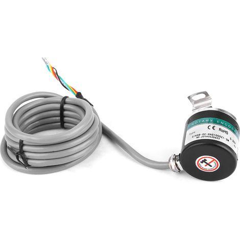 GTK3808 5-24V Fotoelektrischer Drehgeber ABZ 3-Phasen-Hohlwelle (1/5)