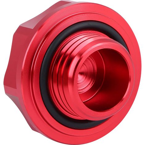 Öleinfülldeckel aus roter Aluminiumlegierung für Autos, Motoreinfülldeckel (1/5)