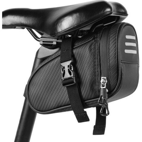 Rennrad-Satteltasche – 19,5 x 9 x 10,5 cm – Wasserdicht – Mit Reflektorstreifen (1/5)