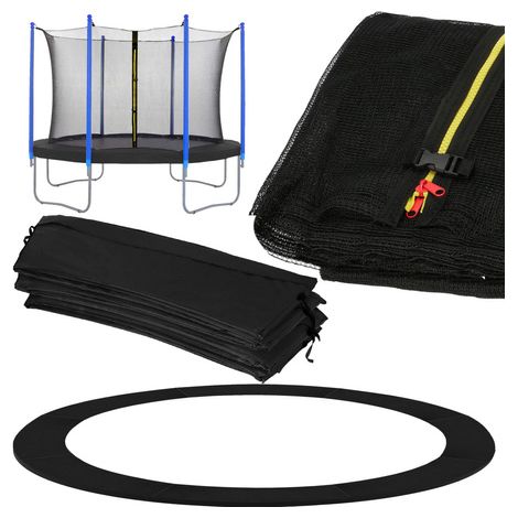 Copertura a molla con rete per trampolino interno 10FT 305 cm nera. (1/5)