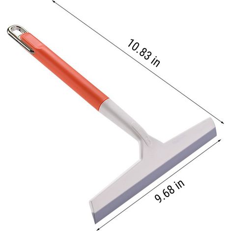 Raclette Pour Douche - Raclette Pour Vitre - 27,5 x 24,6 cm - Poignée Ergonomique - Pour Portes De Douche En Verre Et Miroirs - 1 Pièce (1/5)