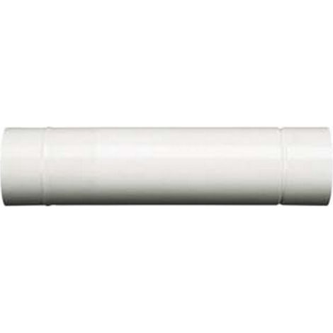 1PZ TUBO PORCELLANATO PER STUFE A LEGNA BIANCO "ALA SMALTO CLASSIC" - mm.130x1000h.