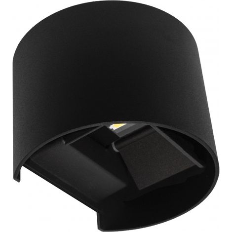 Aplique simonte ip54 2x3w led 560lm 6000k l.14xan.11,5xal.10cm negro (1/2)