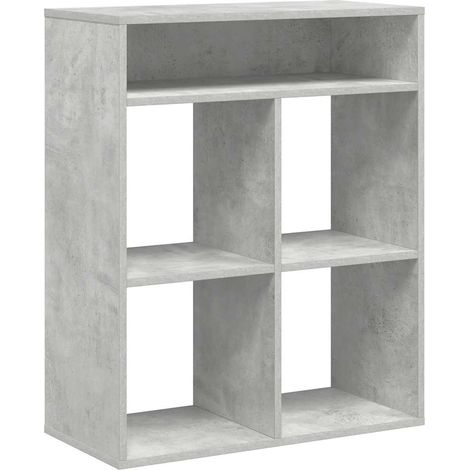 Maison Exclusive - Libreria Grigio Cemento 66x31x80 cm in Legno Multistrato