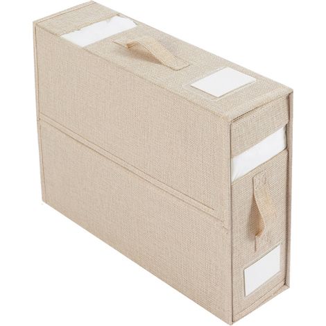Organizador plegable con asa, de gran capacidad, para ropa de cama, ropa y mantas. (1/5)