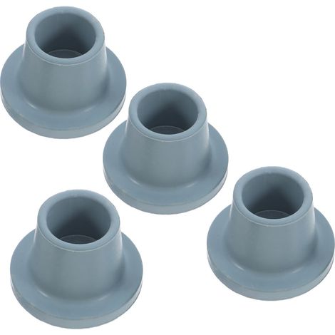 Embouts de Pied en Caoutchouc Gris 28,5 Mm pour Chaise, Patins Antidérapants 4 Pièces, Accessoires de Rechange pour Fauteuil de Salle de Bain, Protection de Sol et Stabilité (1/5)