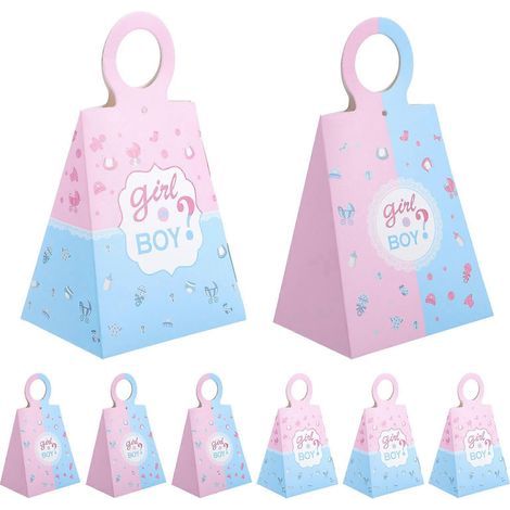 24 kleine Bonbonschachteln für Gender-Reveal-Partys, Babyparty-Geschenkverpackungen – 17 x 10 cm (1/3)