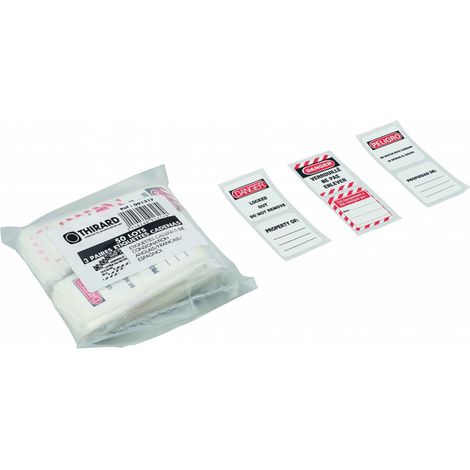 Set di etichette per 50 lucchetti, francese/inglese/spagnolo – THIRARD