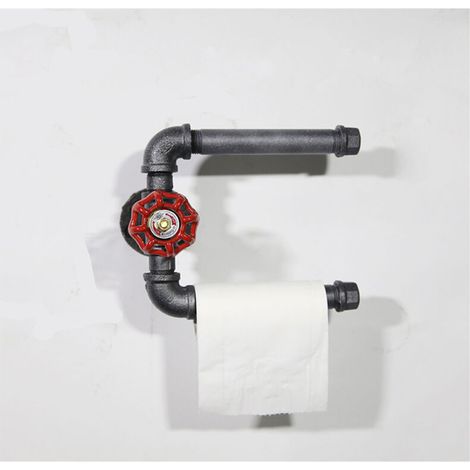 Porte-essuie-tout créatif rétro industriel en tuyau d'eau personnalisable-AquaForge (1/5)