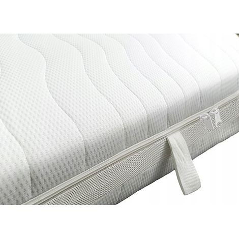 Funda acolchada para colchón de 160x200 cm, con cremallera para mayor comodidad. (1/5)