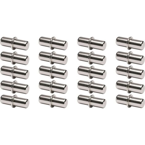 Cyclingcolors – Pack de 20 taquets à tenon 5mm en acier – Fixation pour étagères et meubles – Connexion solide et durable