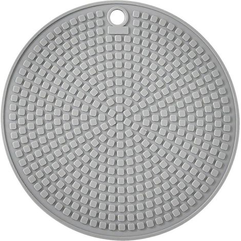 Set de table rond anti-brûlure, antidérapant, en silicone de qualité alimentaire, pour table à manger. Accessoires de cuisine KAESI. (1/5)