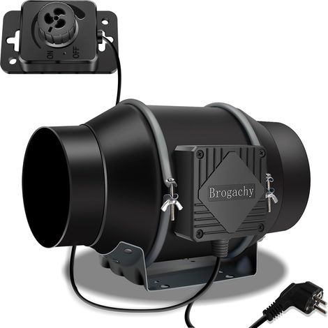 150mm Extracteur d'Air réglable 689m³/h, 3000 RPM riphasé EC Moteur ventilateur extracteur, Pour Tentes Culture,Hydroponique, Domestique,Grenier et Garag. (1/5)