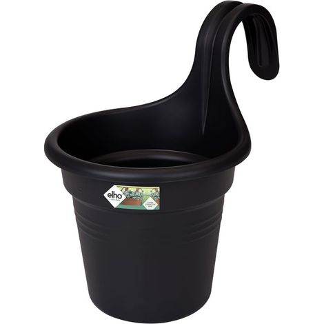 Pot de balcon Elho Green Basics gris Plastique recyclé