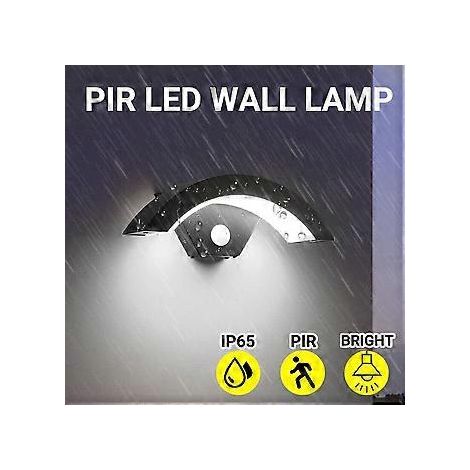 Lampe murale LED avec luminaire décoratif IP65 avec capteur Deko Auenleuchte Wandleuchte 18WLampe murale LED avec luminaire décoratif 18W IP66 Sensor Deko Auenleuchte Wandleuchte (1/5)