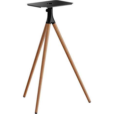 Reflecta Projector Stand Elegant BW schwarz / Walnuss Support à poser au sol inclinable, mobile, rotatif