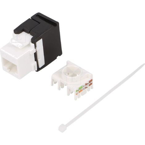 Connecteur RJ45 femelle Cat.6 - Noir