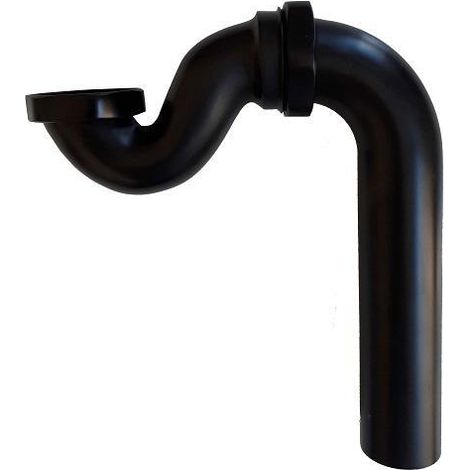 Sifón vertical CRAWLEY NEGRO para bañeras retro (1/5)