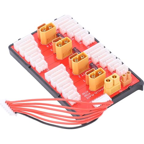 XT60+XT30 2-in-1 Parallel-Ladeplatine kompatibel mit 4 2S6S LiPo-Akkus für RC-Modelle (Ersatzteil) (1/5)
