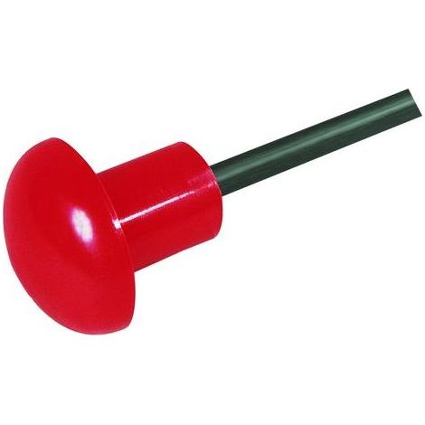 Taliaplast – Embout de sécurité rouge pour fers à béton Ø 8 à 20 mm – Sac de 125 pièces en polypropylène – 600403