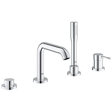 Grohe Essence - Set combinato a 4 fori per vasca da bagno, cromato 19578001 (1/4)