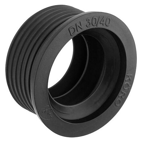Gummimanschette aus EPDM für Abflussrohr - Nennweite 30/40 mm - für Anschluss DN 32 (1 1/4'')