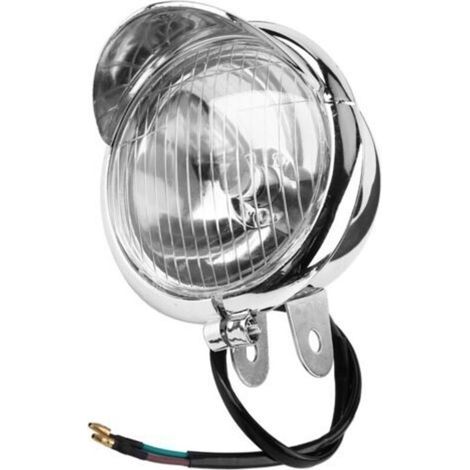 Motorradscheinwerfer, universeller Vintage-Nebelscheinwerfer für hohe Beanspruchung, ideal für Umbauten - Crezuo