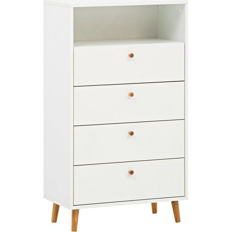 Highboard BELFORT-80 in weiß matt (1/4)