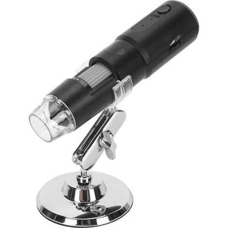 Microscope numérique sans fil 50X-1000X, microscope WiFi portable avec mini caméra USB et loupe pour téléphone et ordinateur, pour (1/5)