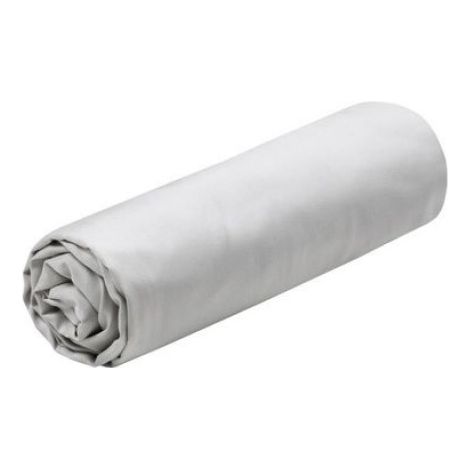 Drap housse percale de coton 180 x 200 cm Lin (1/2)