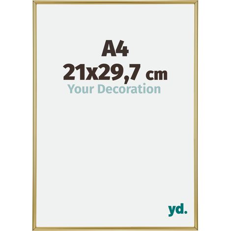 yd. - Cadre photo A4 21x29.7 - Or - Plastique - Annecy (1/5)