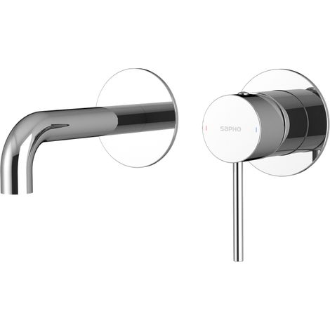 Mitigeur lavabo 2 trous à encastrer ULTRAMIX, bec 15cm, chromé (1/2)