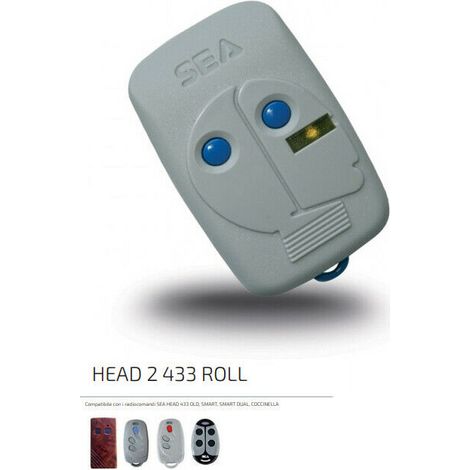 Telecomando Radiocomando Trasmettitore Sea Head 2 Canali Originale 433,92 Mhz