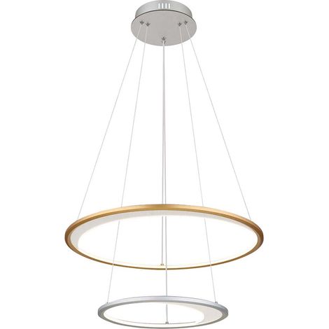 Pendelleuchte Hängelampe LED Esszimmerlampe Dimmbar Fernbedienung Gold Timer (1/5)