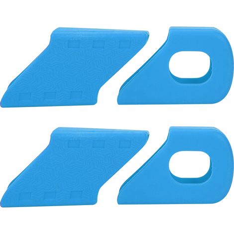 Manchons en Silicone pour Manivelles de Vélo, 4 Protections Antidérapantes Bleues, Accessoires Cyclisme (Lot de 4) (1/3)