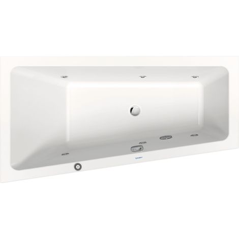 Duravit No.1 bañera de hidromasaje empotrada, trapezoidal,