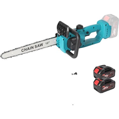Sierra eléctrica, motor sin escobillas, funcionamiento inalámbrico, 2 baterías, 1 enchufe europeo. (1/2)