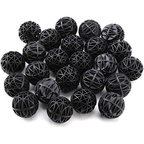 50 Pcs Canister Bio Porous Filter Ball avec Cotton Aquarium Pond Filter Material Aquarium Filter for Fish (46mm avec du Coton) (1/5)
