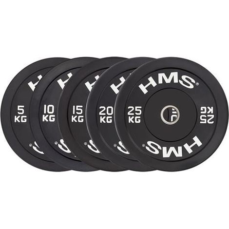 Disque olympique 5 kg – Acier inoxydable recouvert de caoutchouc – Diamètre intérieur 51 mm – Pour barres olympiques