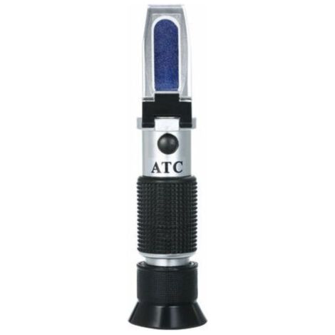 Refractometre De Salinite Densimetres D'Eau De Mer Portables Testeur De Salinite Optique Refractometre Atc Portable, Double Echelle: 0-100‰ & 1.000-1.070 Densite, Testeur D'Eau Salee Pour Aquar