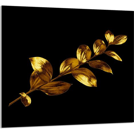 PANEL DE VIDRIO PARA COCINA 65x60 Oro (1/5)
